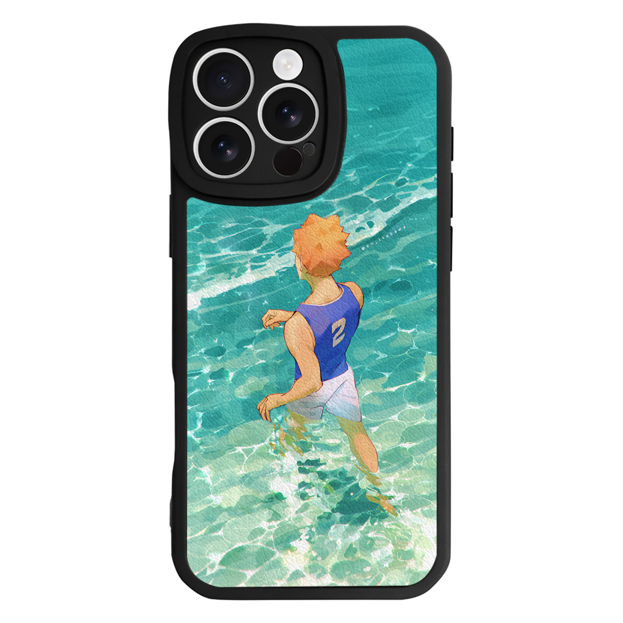 （画像用） ハイキュー!! Haikyu!! 【iPhone 16シリーズ対応】シリコンスマホケース（レザー調） 材質：シリコン